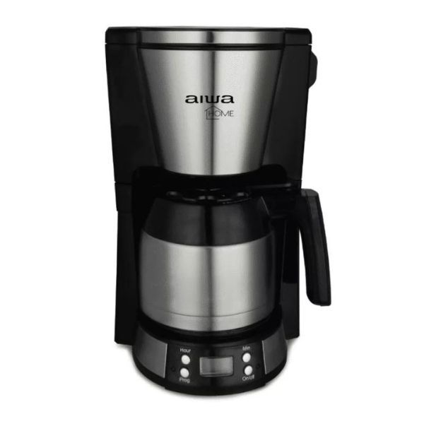 Imagen de Coffee Maker 8 tazas/filtro permanente/programable/jarra acero inoxidable AWHCMDSS1001 Aiwa Home 