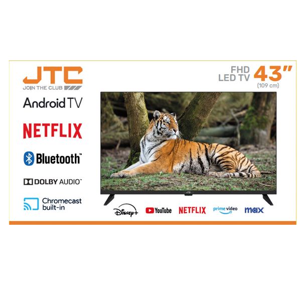 Imagen de Pantalla LED 43" JTC, FHD Smart, Bluetooth 
